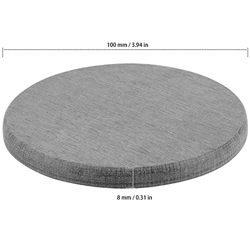 ZEONHAK Diatomaceous Earth Coaster Set of 12, Instant Dry Diatomite Drink Coasters, Round Absorbent Coaster, for Kitchen Drinks Plants Fast Water Absorption, W10 x D10 x H0.8 cm, Cloud Gray - Image 2