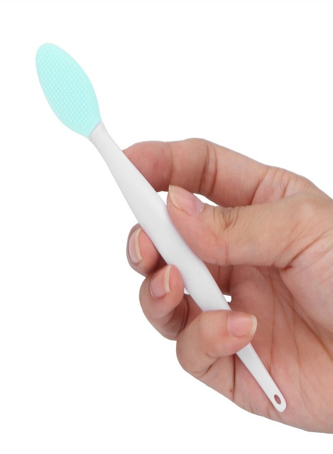 Luatoxry Lip Exfoliator Brush, Silicone Nose Exfoliator Tool, Double Sided Nose Brush for Blackheads, Multifunctional Lip Exfoliating Tool with ABS Handle for Home, Beauty Salon - Image 2