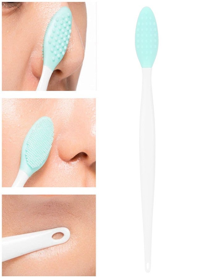 Luatoxry Lip Exfoliator Brush, Silicone Nose Exfoliator Tool, Double Sided Nose Brush for Blackheads, Multifunctional Lip Exfoliating Tool with ABS Handle for Home, Beauty Salon - Image 3