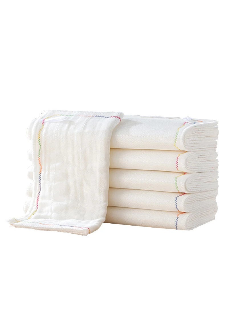 Rainbow Dishcloth Non-Stick Oil Absorbent Cotton 25*25cm [5 layers thickened]