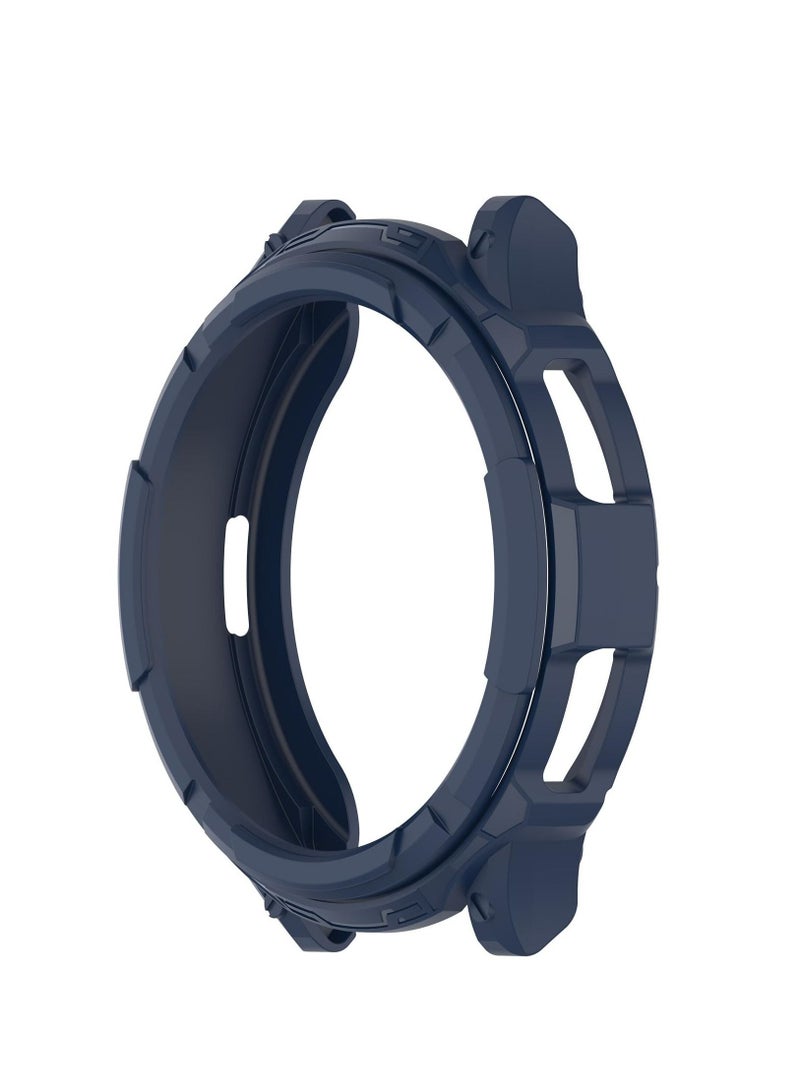 For Samsung Galaxy Watch 6 Classic 43mm Rotating Ring + TPU Armor Watch Protective Case (Blue) - Image 4