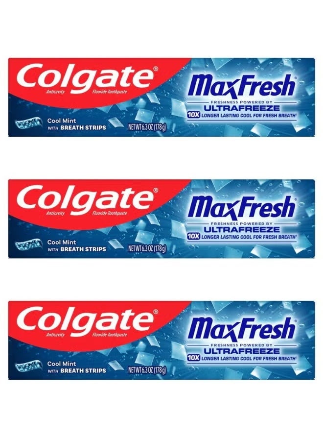 Colgate Toothpaste Max Fresh Cool Mint Pack of 3 - Image 1