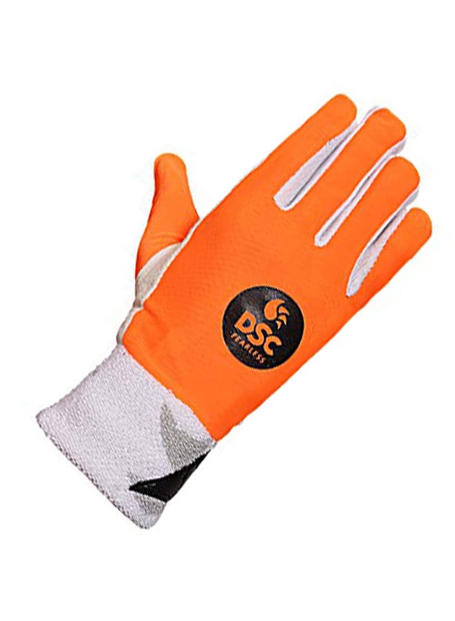 DSC 1501810 Pro Chamios Leather Cricket Wicket Keeping Inner Gloves for Youth | Leather Palm Gloves | Faster Sweat Absorbtion | Comfort Fit | Kit for Men and Boys | Multicolor - Image 5