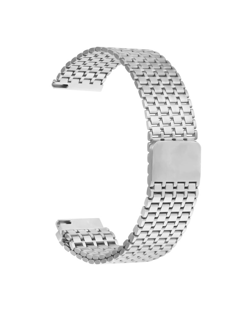 For Huawei Watch GT 3 Pro 46mm Bands Replacement Stainless Steel Magnetic Clasp Silver Watch Strap - Image 1