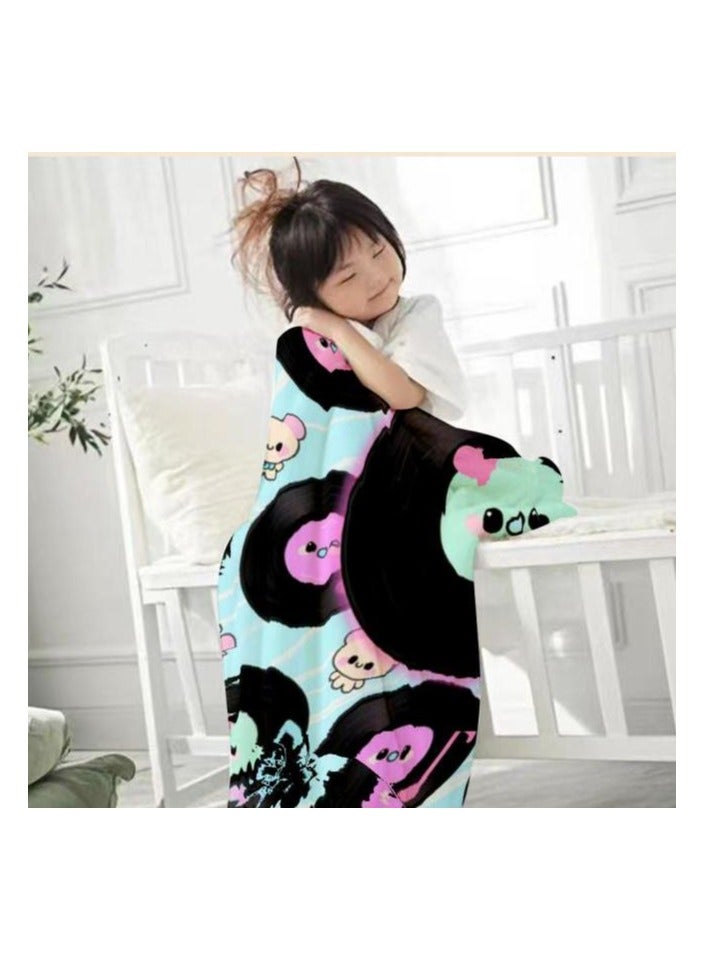 general Flannel thin blanket (warm and comfortable, suitable for sleep, gaming, dust removal and sandproof) 150cm*200cm - 983 - Image 1