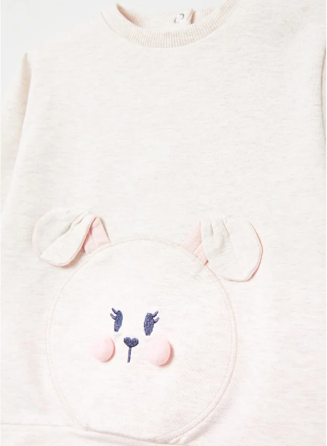 Ovs Plush jogging set with rabbit patch
