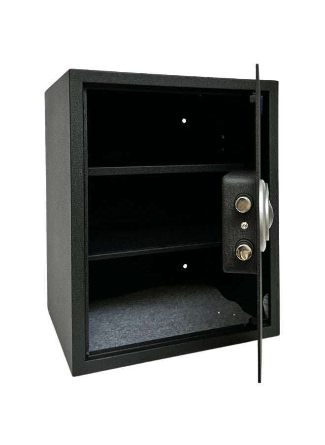 LOTFY GROUP LG Well Designed textured-Black Fingerprint Safe Box , Kalon and Password - With removable Shelf - Secure Storage with Biometric Access H50*W40*D35 CM  - Image 4