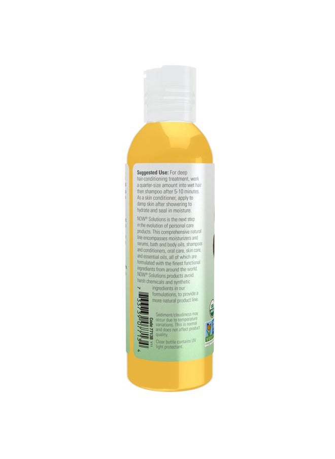 now - Solutions, Organic Jojoba Oil, Moisturizing Multi-Purpose Oil for Face, Hair and Body, 4-Ounce - Image 1
