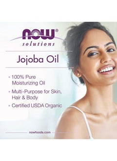 now Solutions, Organic Jojoba Oil, Moisturizing Multi-Purpose Oil for Face, Hair and Body, 4-Ounce  - Image 4