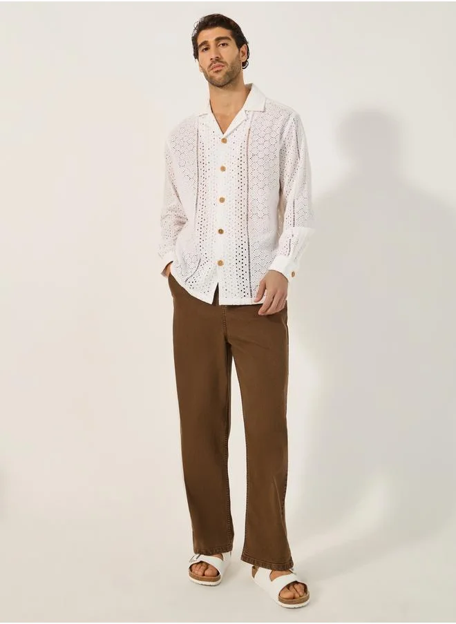 Styli Mid Wash Straight Leg Jeans
