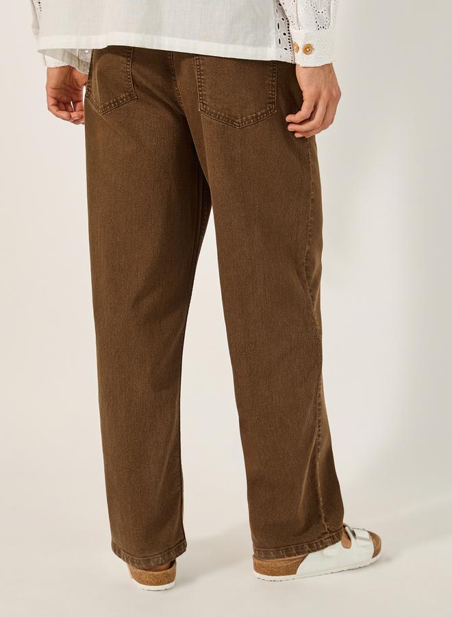 Styli Mid Wash Straight Leg Jeans  - Image 4