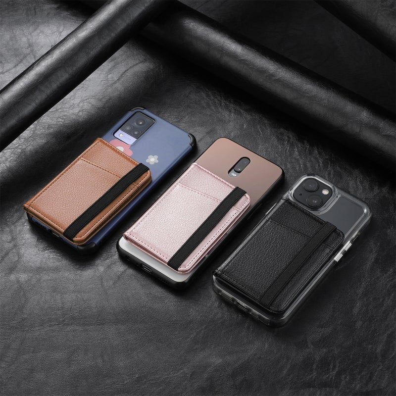 2022 New Mobile Phone Card Bag Card Holder 3M Rubber Back Sticker Mobile Phone Case Multi-Insert Card Holder Wallet Card Bag - Image 2