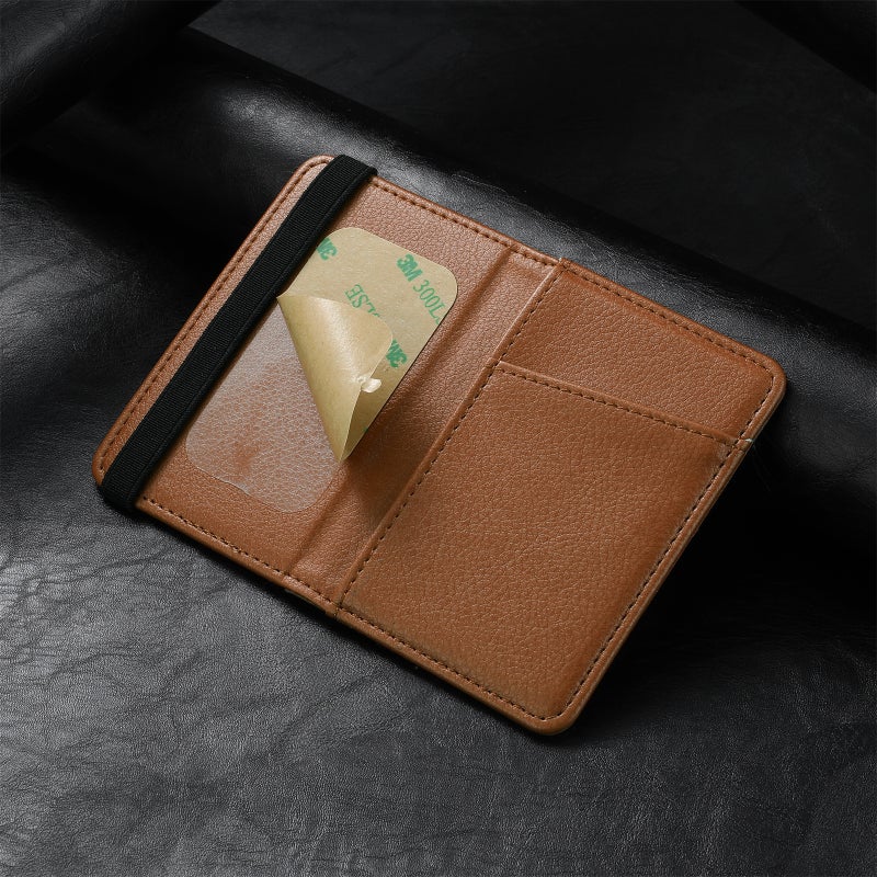 2022 New Mobile Phone Card Bag Card Holder 3M Rubber Back Sticker Mobile Phone Case Multi-Insert Card Holder Wallet Card Bag - Image 3