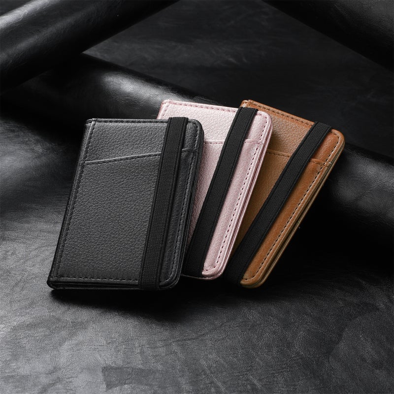 2022 New Mobile Phone Card Bag Card Holder 3M Rubber Back Sticker Mobile Phone Case Multi-Insert Card Holder Wallet Card Bag - Image 4