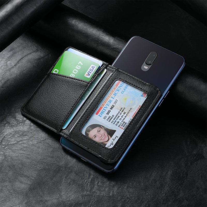 2022 New Mobile Phone Card Bag Card Holder 3M Rubber Back Sticker Mobile Phone Case Multi-Insert Card Holder Wallet Card Bag - Image 5