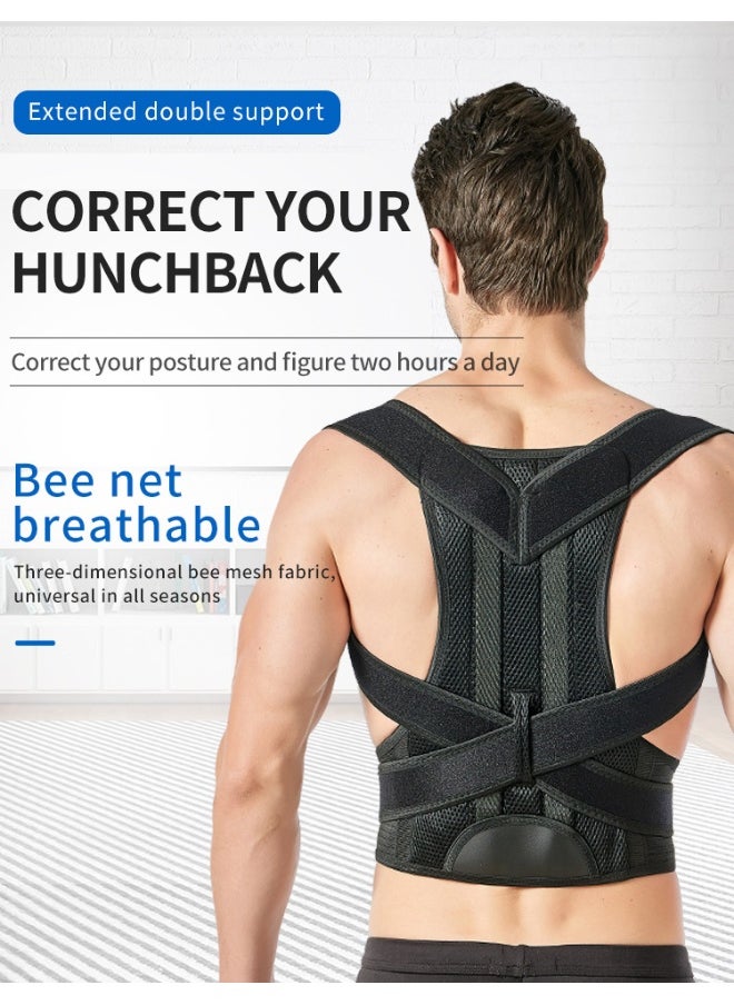 NIBEMINENT Direct Bending Strap For Students Sitting Posture Strap For Men And Women Invisible Back Strap For Shoulder And Back Support Strap Correction  - Image 1
