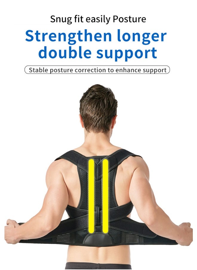 NIBEMINENT Direct Bending Strap For Students Sitting Posture Strap For Men And Women Invisible Back Strap For Shoulder And Back Support Strap Correction  - Image 2