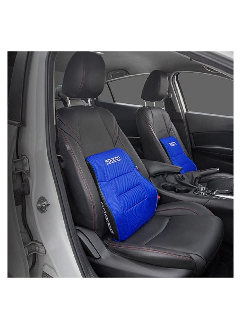 Sparco Lumbar Support Blue Mesh Fabric Memory Foam - Image 4