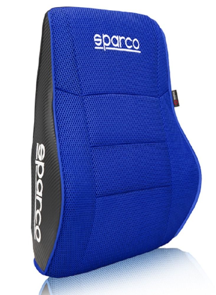 Sparco Lumbar Support Blue Mesh Fabric Memory Foam - Image 2