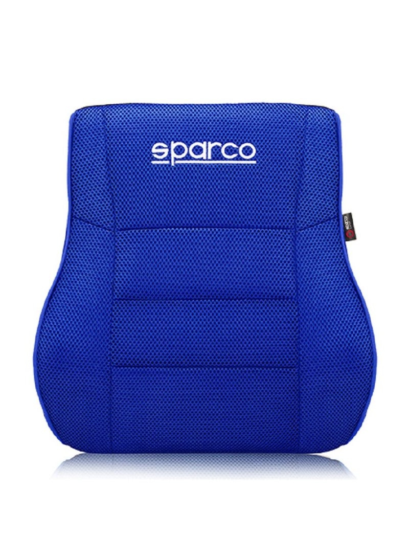 Sparco Lumbar Support Blue Mesh Fabric Memory Foam - Image 1