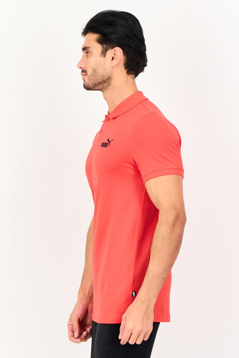 PUMA Men Slim Fit Short Sleeve Essential Pique Outdoor Polo Shirt, Red - Image 4