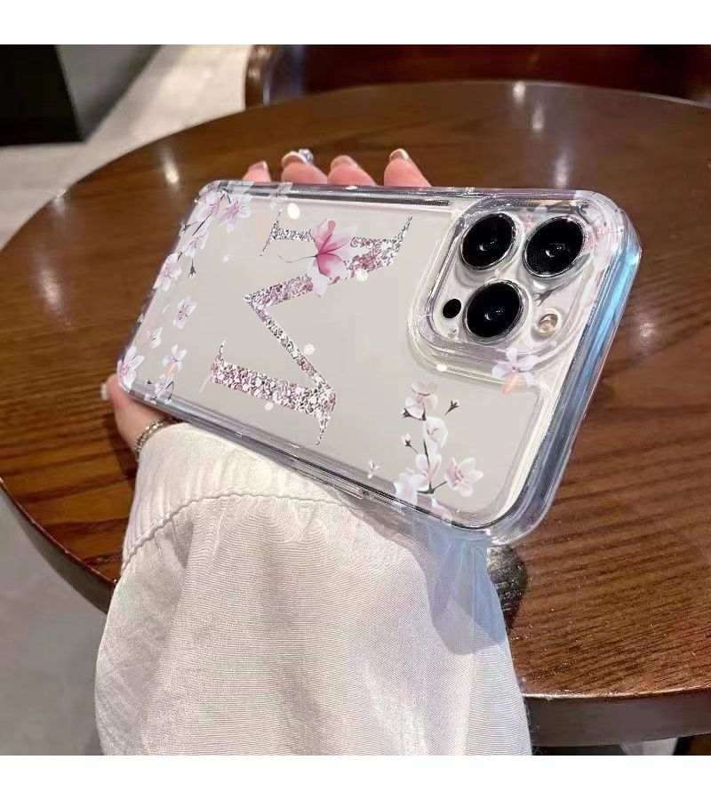 غلاف شفاف لهاتف iPhone XR بتصميم زهور نمط M - Image 3