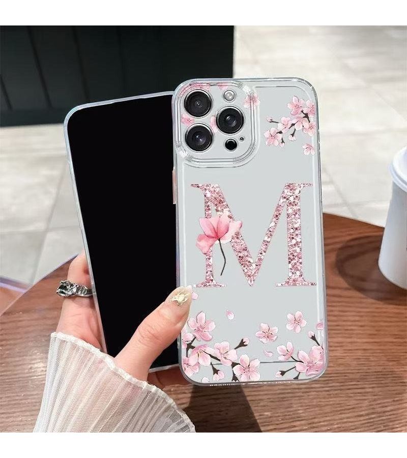 غلاف شفاف لهاتف iPhone XR بتصميم زهور نمط M - Image 1