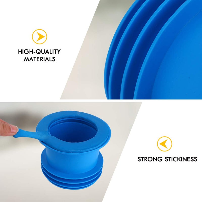 klarako Toilet Sealing Ring, Toilet Wax Ring, Thick Toilet Bowl, Wax Ring Gasket for Toilet Bowl, Odorless Rubber Flange Sealing Ring - Image 5