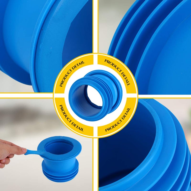 klarako Toilet Sealing Ring, Toilet Wax Ring, Thick Toilet Bowl, Wax Ring Gasket for Toilet Bowl, Odorless Rubber Flange Sealing Ring - Image 3