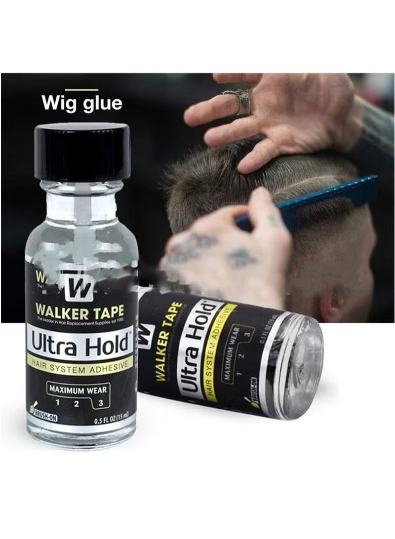 Walker Tape a Hair System Adhesive 15ml and 2 Pcs Wig Glue Remover 118ml,Creating a Long-lasting Attachment and Easy Removal Experience - Image 3