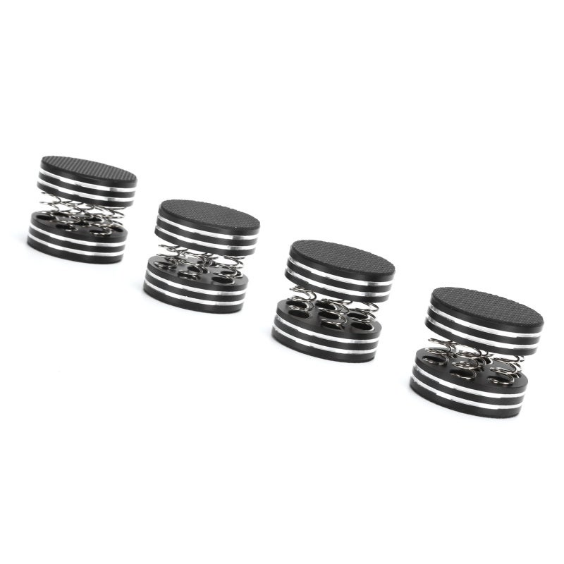 Spring Speaker Spikes 4-Piece Set Aluminum Alloy with Rubber - Vibration Reduction Sound Isolation Feet for Turntable Audio Equipment - Image 5