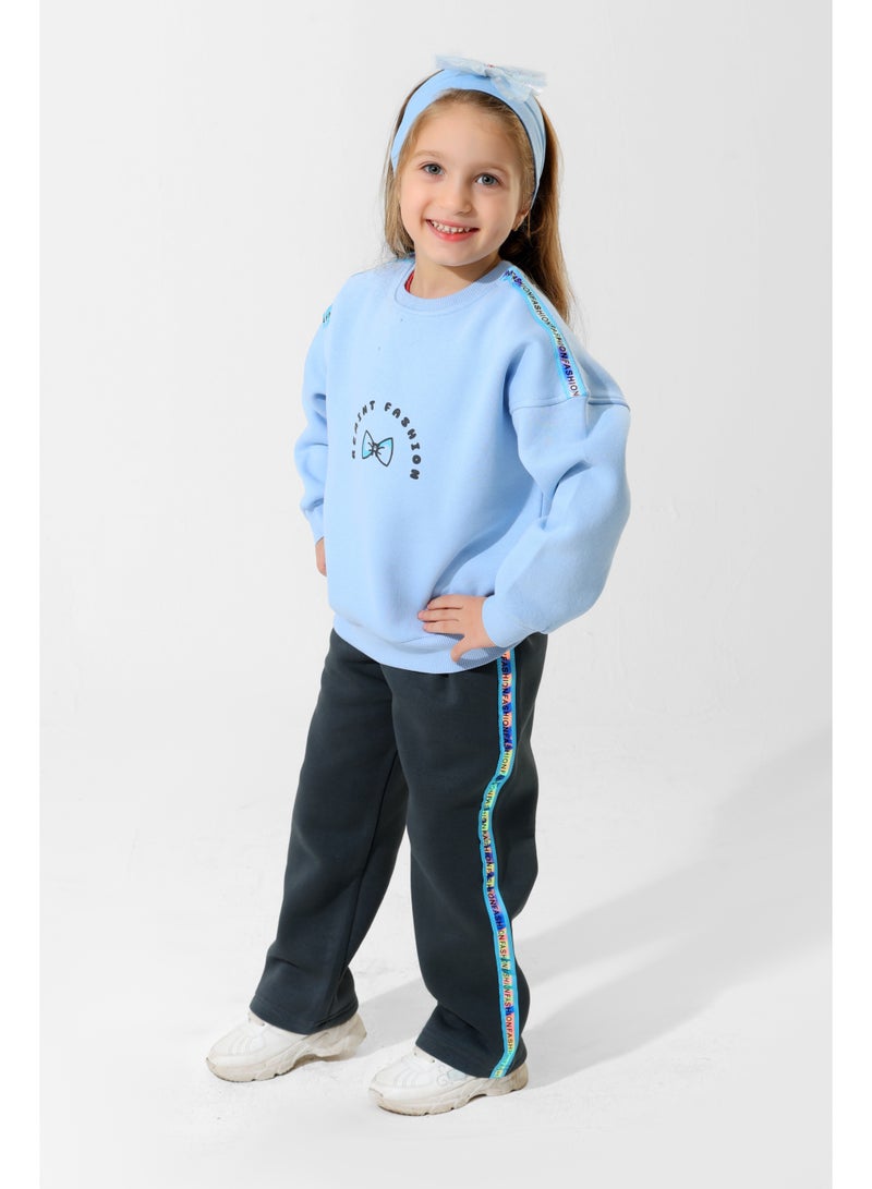 ريمينت بيجاما للبنات فيونكة لبني - Image 3