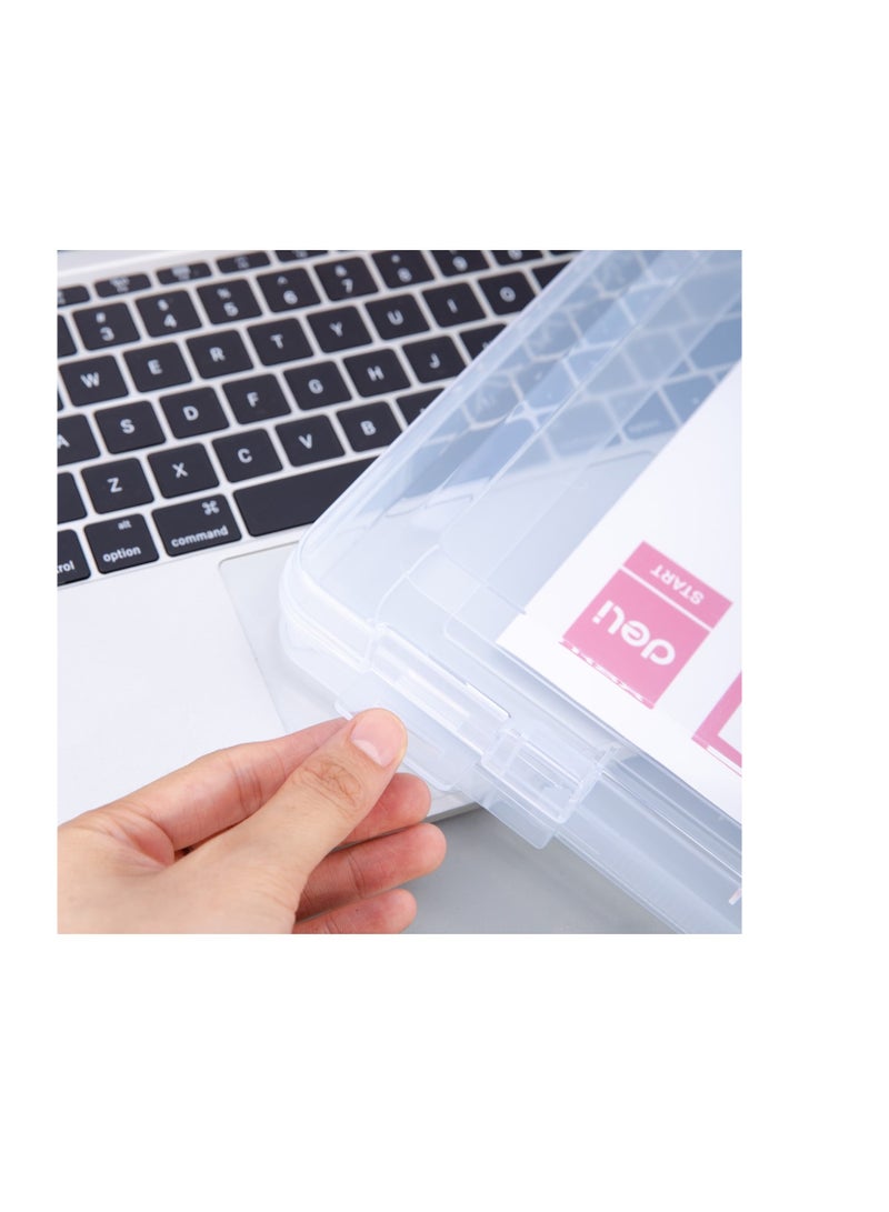 Deli A4 Document File Box with Handle. - Image 3