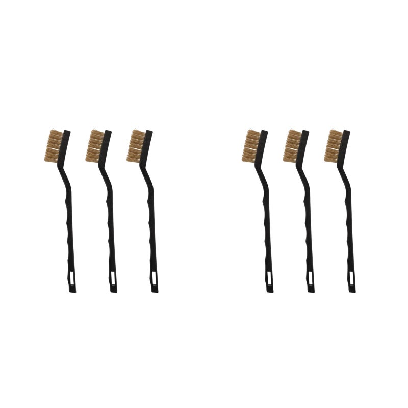 6 pcs Rust Cleaning Brushes Rust Removal Brush Metal Wire Brush Rust Removing Brush - Image 1