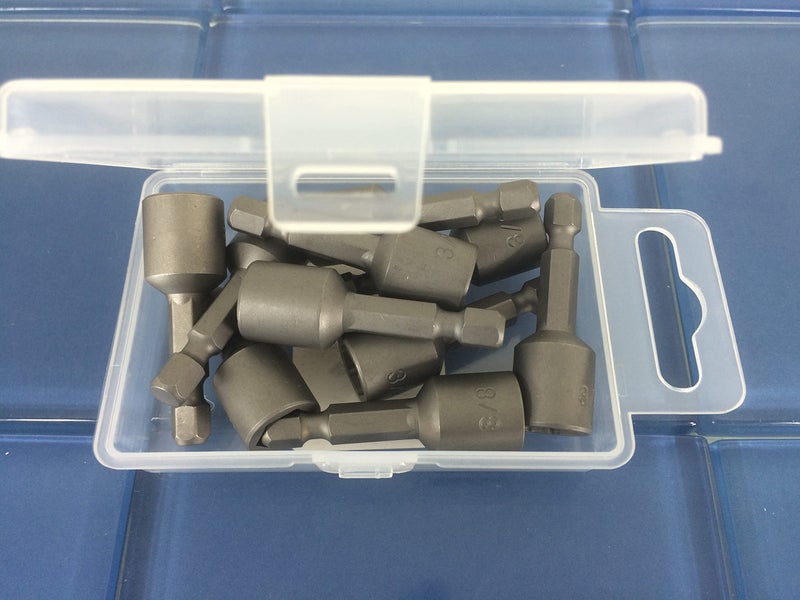 TEMO 10 pc Impact Ready Nut Driver 3/8 Inch Magnetic Nutsetter Set 1/4 Inch Shank - Image 3