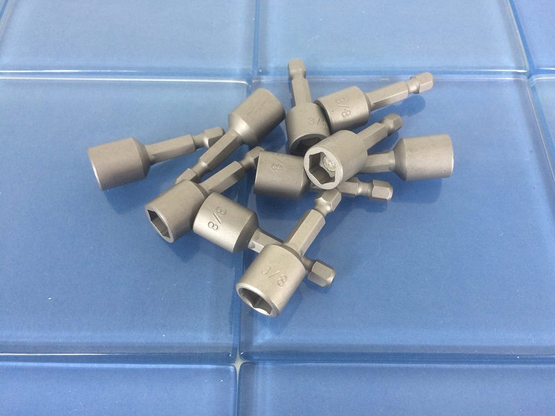 TEMO 10 pc Impact Ready Nut Driver 3/8 Inch Magnetic Nutsetter Set 1/4 Inch Shank - Image 2