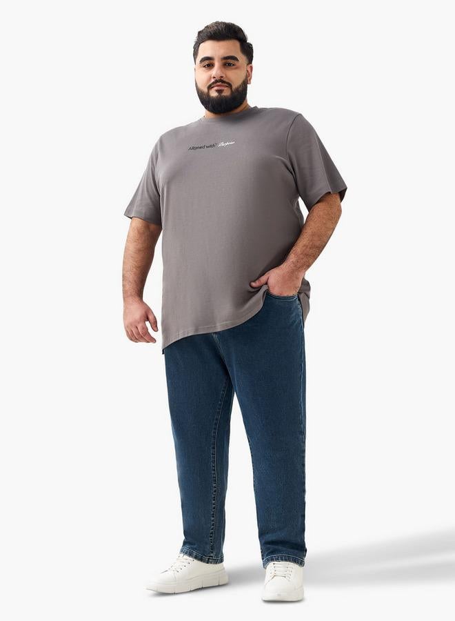 ماكسيم تيشيرت رجالي بقصة عادية ورقبة دائرية وأكمام قصيرة وطبعة شعار - Image 2