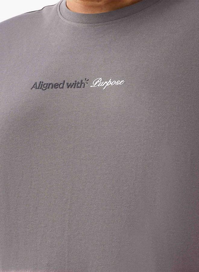 Maxim Men Regular Fit Crew Neck Short Sleeve Slogan Print T shirt - Image 4