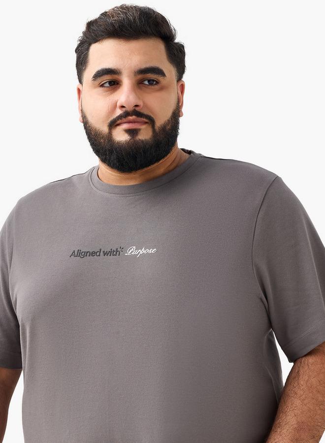 Maxim Men Regular Fit Crew Neck Short Sleeve Slogan Print T shirt - Image 5