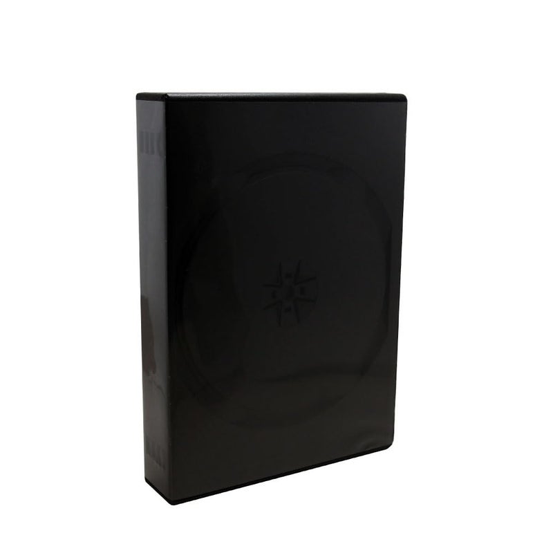 Maxtek Black 10 Disc CD/DVD/Blu-ray Case with 4 Flip Trays and Outter Clear Artwork Sleeve, 2 Pack - Image 2