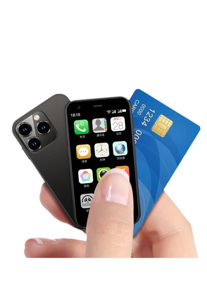 IAF Super Mini Mobile Phone Android Quad Core Titanium Silver, Mobile Mini Smartphone Ultra Small Pocket Student Children Men and Women 16 GB RAM 512 GB ROM - Image 1