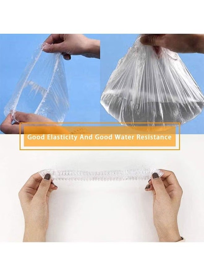 Ocean 100pcs Shower Cap Disposable, Bath Caps Thick Waterproof High Density Elastic Big Hair Caps for Women Men Travel Spa Hotel Hair Solon Home Use High Quality - Image 4