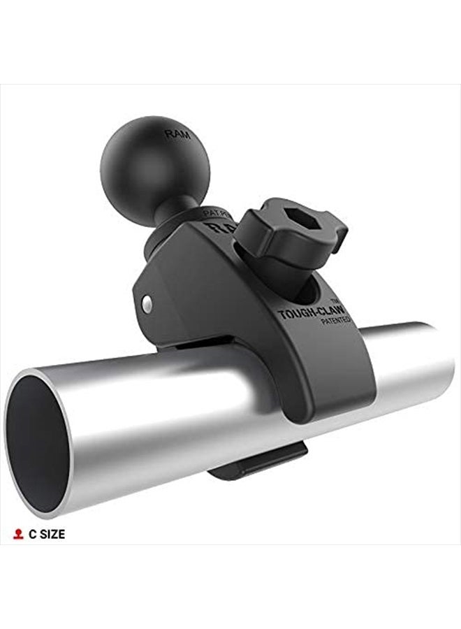 RAM Mounts RAP-404U Tough-Claw Medium Clamp Ball Base with C Size 1.5" Ball for Rails 1" to 1.875" in Diameter - Image 4