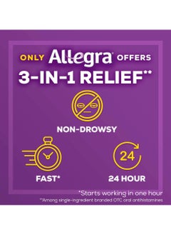 Allegra Allergy Relief, Fexofenadine HCI, 180 mg - 30 Tablets  - Image 3