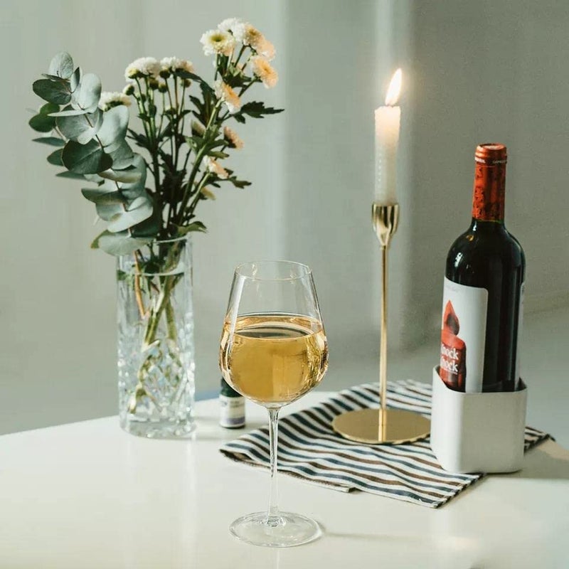 RAHAS Red or White Wine Glass 2 Pcs Crystal Wine Glasses360 mlCrtsyal Party Glasses Set of 2 - Image 4
