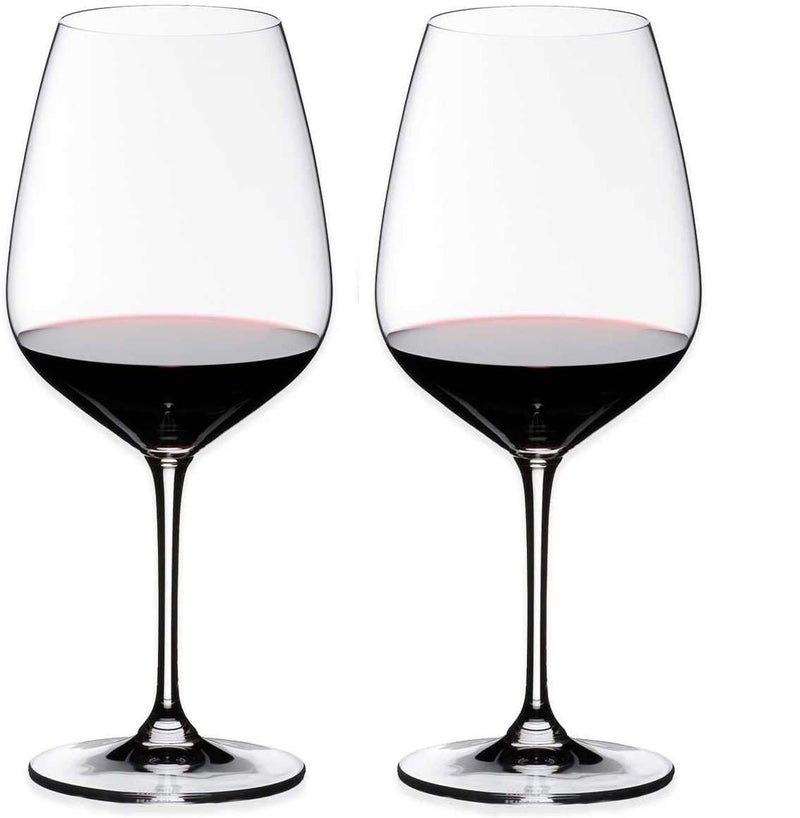RAHAS Red or White Wine Glass 2 Pcs Crystal Wine Glasses360 mlCrtsyal Party Glasses Set of 2 - Image 1
