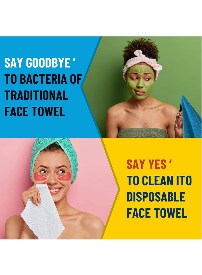Excefore Disposable Face Towel, Dry and Wet Dual-Purpose,Especially Suitable for Delicate Skin of Women and Babies  - Image 3