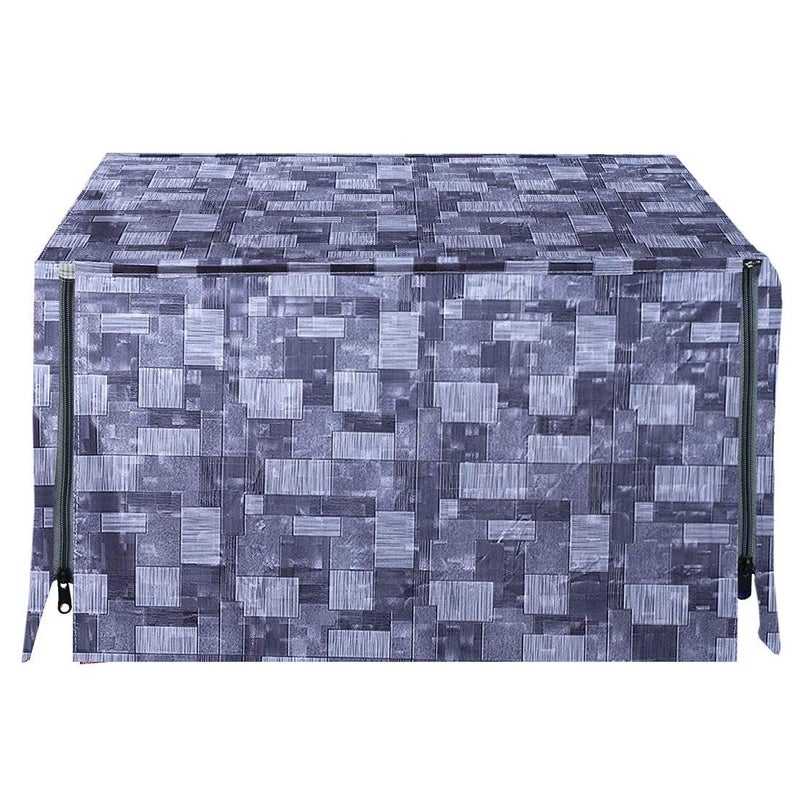 Kuber Industries غطاء كامل للميكروويف بتصميم مربعات ثلاثي الأبعاد من كوبر إندستريز PVC بسعة 25 لتر (رمادي) - KUBMART09966 - Image 1