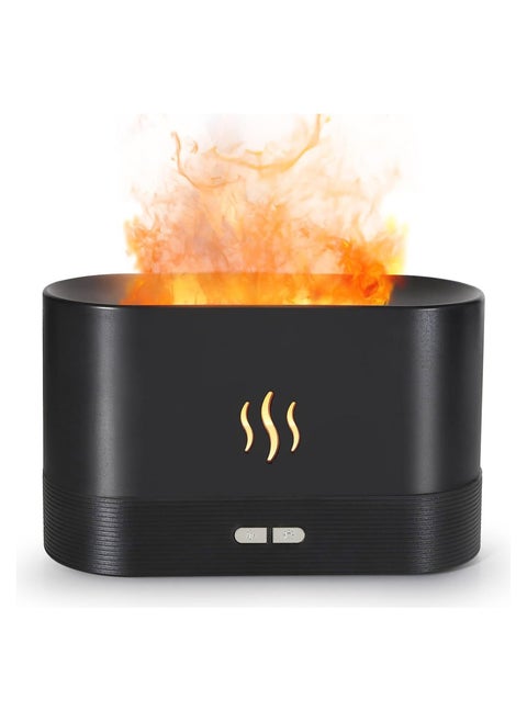 Flame Air Diffuser,Humidifier,Portable-Noiseless Aroma Diffuser for Home,Office or Yoga Essential Oil Diffuser with No-Water Auto-Off Protection