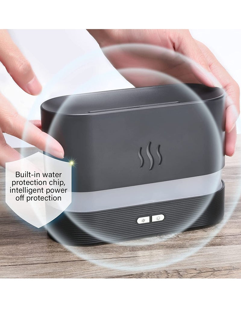 ELTRAZONE - Flame Air Diffuser,Humidifier,Portable-Noiseless Aroma Diffuser for Home,Office or Yoga Essential Oil Diffuser with No-Water Auto-Off Protection - Image 1